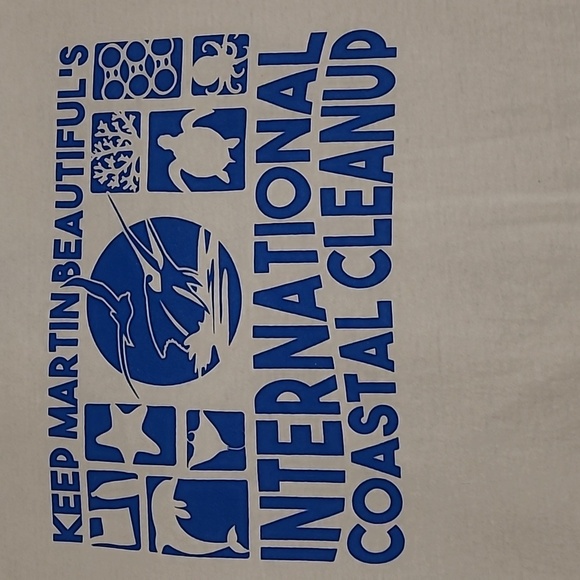 Gildan Unisex White Short Sleeve Tshirt Blue Martin County Coastal Florida XL - Picture 8 of 9